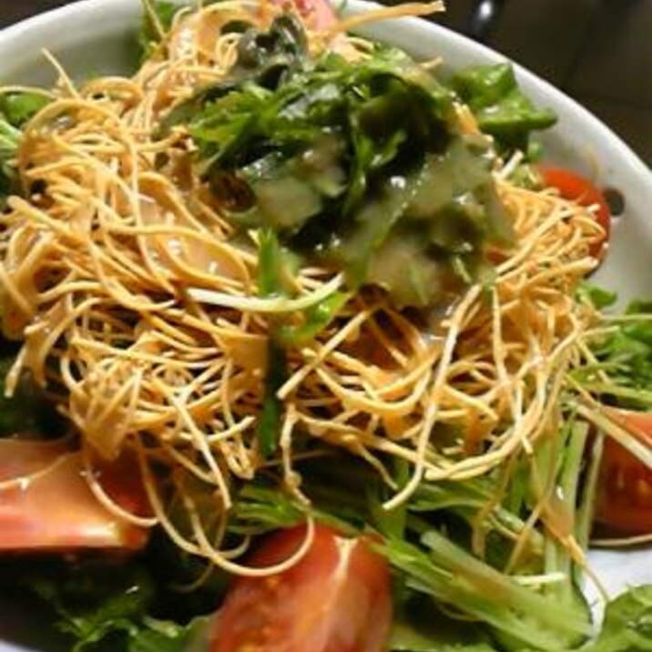 パリパリ麺が新食感 な野菜サラダ レシピ 作り方 By ゆきママ1113 楽天レシピ パリパリ麺が新食感 な野菜サラダ レシピ 作り方 By ゆきママ1113 楽天レシピ